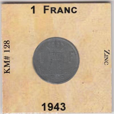 1 Franc 1943 - Belgium