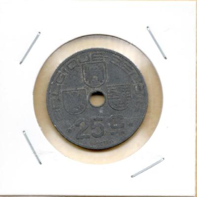 25 Centimes 1943 - Belgium