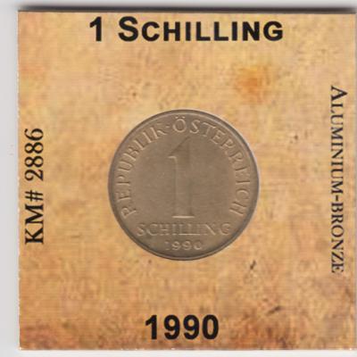 1 Schilling 1990 - Austria
