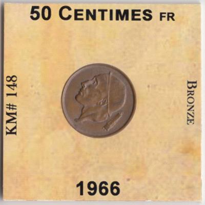 50 Centimes 1966 - Belgium - French text