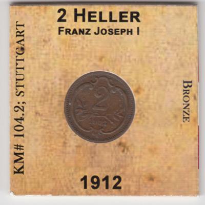 2 Heller 1912 - Austria