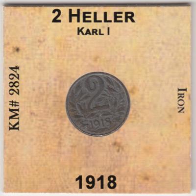 2 Heller 1918 - Austria