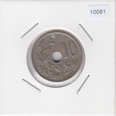 10 Centimes 1925 - Belgium - Dutch text