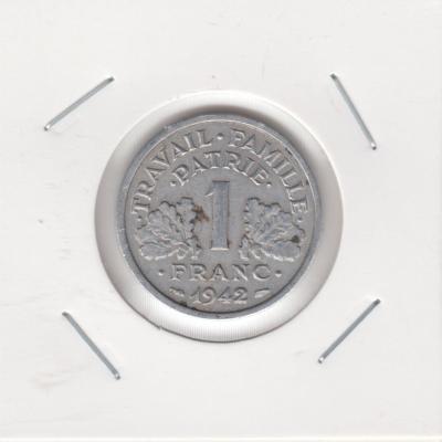1 Franc 1942 - France - light type