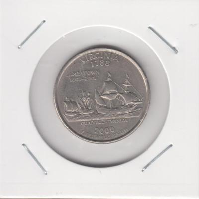 ¼ Dollar "Washington Quarter" 2000 - Virginia