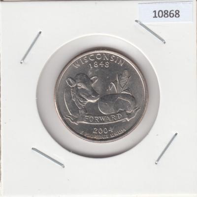 ¼ Dollar "Washington Quarter" - 2004 - Wisconsin