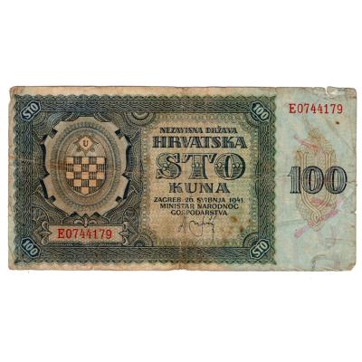 100 Kuna 1941 - Croatia