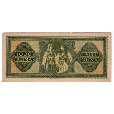 1000 Kuna 1943 - Croatia
