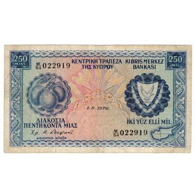 250 Mils 1976 - Cyprus