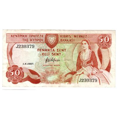 50 Cents 1987 - Cyprus