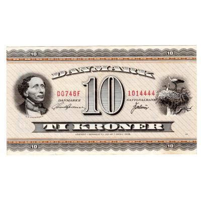 10 Kroner 1969 - Danemark "TI"