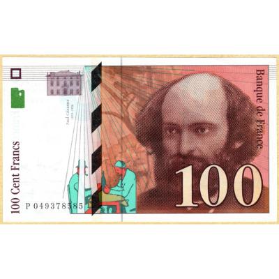 100 Francs 1998 - France - Cézanne