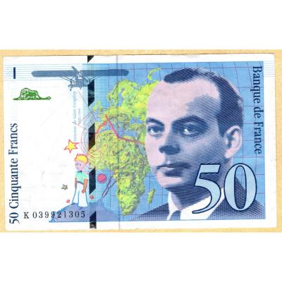 50 Francs 1997 - France - Saint-Exupéry