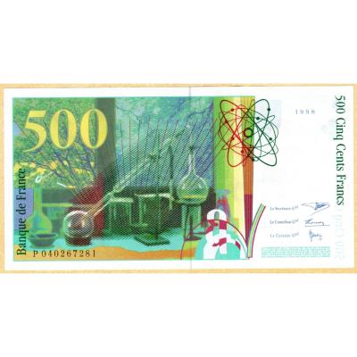500 Francs 1998 - France - Pierre & Marie Curie