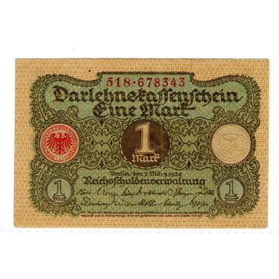 1 Mark 1920 - Darlehnskassenschein