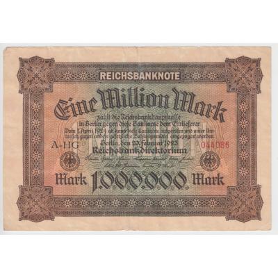 1 Million Marks 1923 - Reichsbanknote