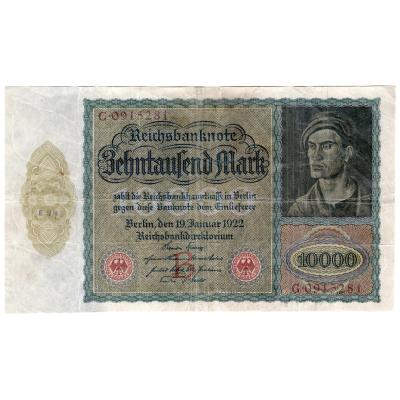 10000 Mark Reichsbanknote 1922