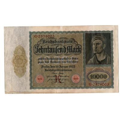 10000 Mark Reichsbanknote 1922