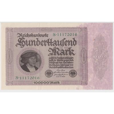 100000 Mark Reichsbanknote 1923