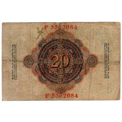 20 Mark Reichsbanknote (1910 Apr)