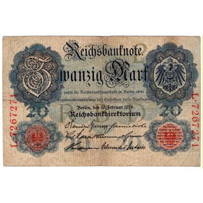 20 Mark Reichsbanknote (1914 Feb)