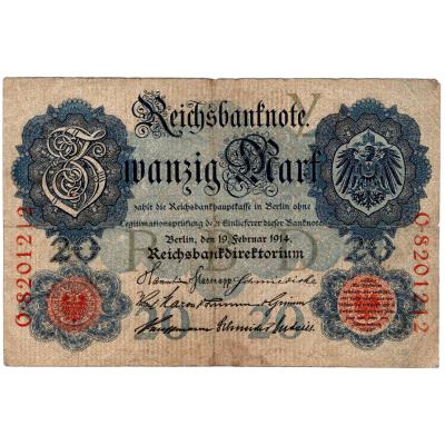20 Mark Reichsbanknote (1914 Feb)
