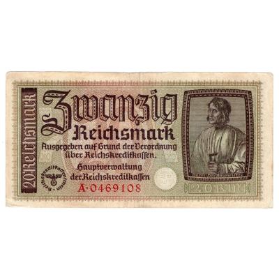 20 Reichsmark 1940-1945 - Reichskreditkassenschein