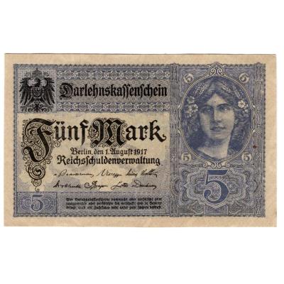 5 Mark 1917 - Darlehnskassenschein