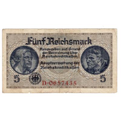 5 Reichsmark 1940-1945 - Reichskreditkassenschein