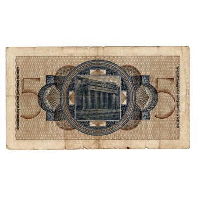 5 Reichsmark 1940-1945 - Reichskreditkassenschein