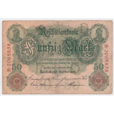 50 Mark 1908 - Reichsbanknote