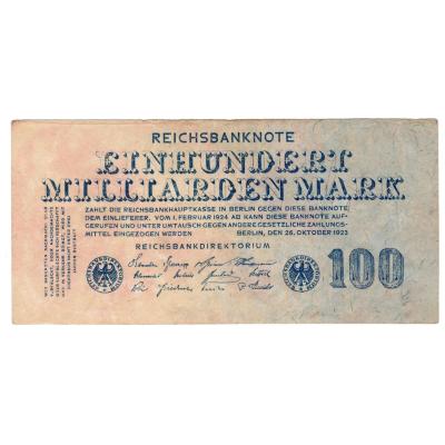 100 BILLION Mark 1923 - Reichsbanknote