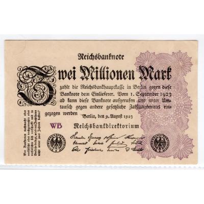 2 Million Mark 1923 - Reichsbanknote