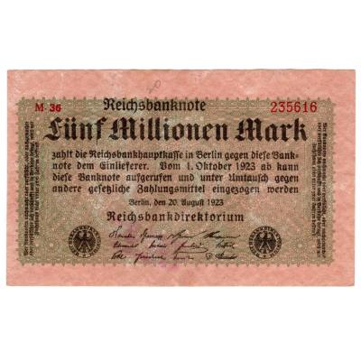 50 million Mark 1923 - Reichsbanknote