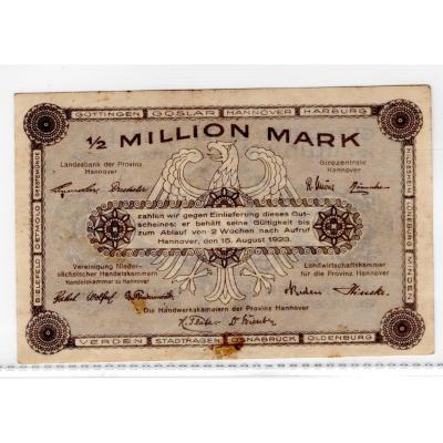 500000 Mark 1923 - Landwirtschaftskammer and Handwerkskammer Hannover