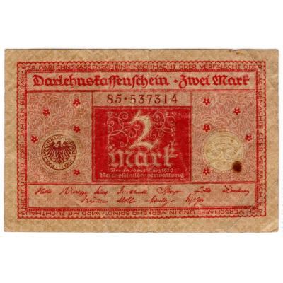 2 Mark 1920 - Darlehnskassenschein
