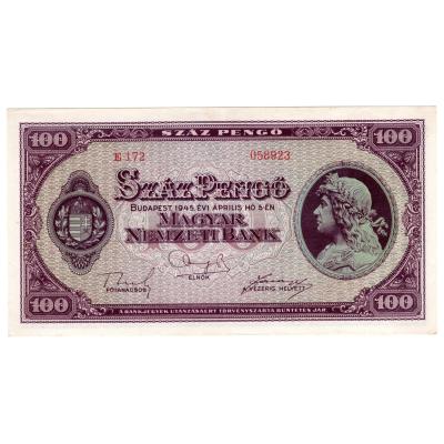 100 Pengő 1945 - Hungary