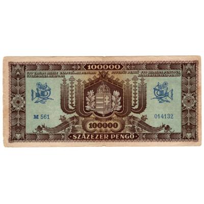100000 Pengő 1945 - Hungary