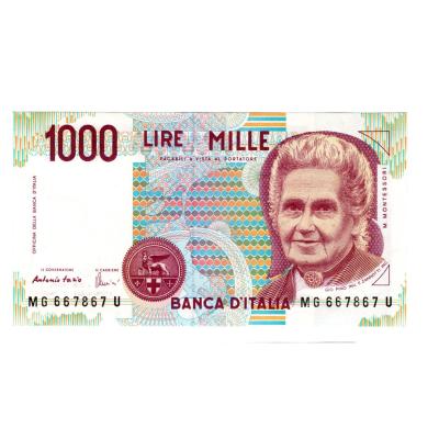 1000 Lire 1990 - Italy - Montessori