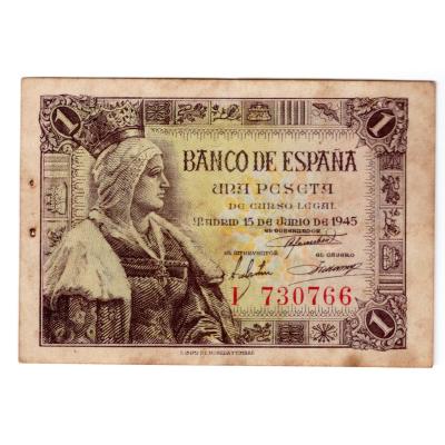 1 Pesetas 1945 - Spain