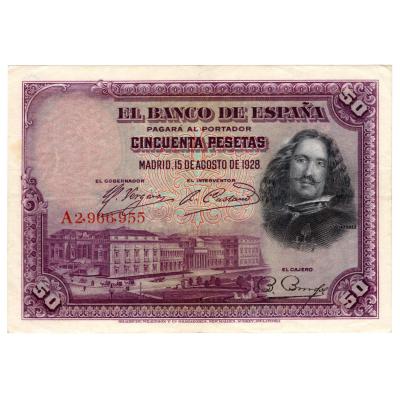 50 Pesetas 1928 - Spain