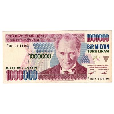1,000,000 Lira 1995 - Turkey