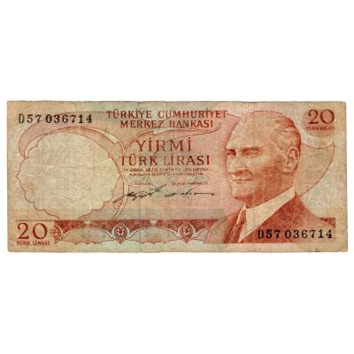 20 Lira 1966-1983 - Turkey