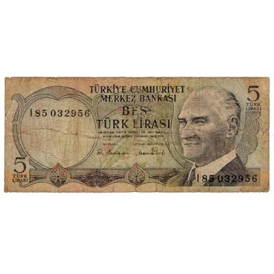 5 Lira 1976 - Turkey