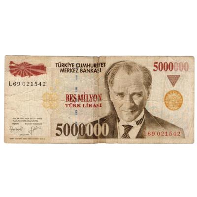 5,000,000 Lira 1997 - Turkey