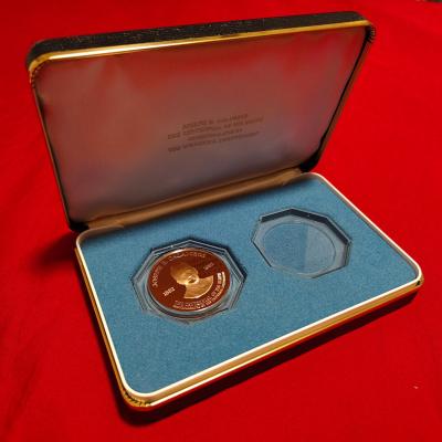 1982 FM Medal Joseph B. Galambos, DCAM (BRONZE Proof) in original slab and case