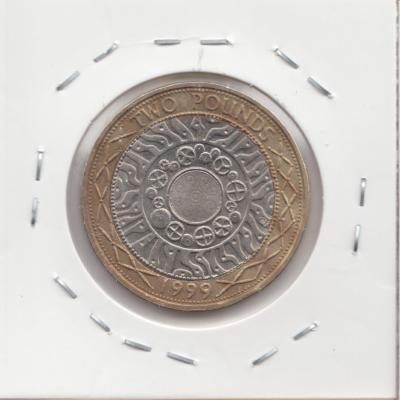 2 Pounds 1999 - Great Britain