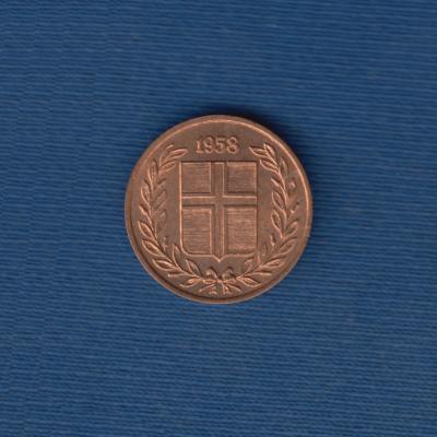 1 Krona 1958 - Iceland