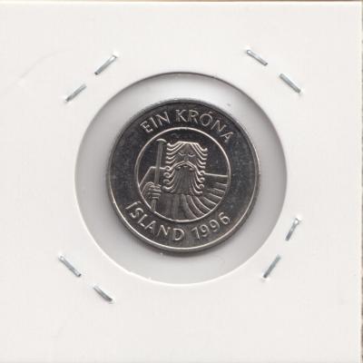 1 Krona 1996 - Iceland