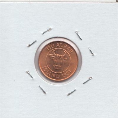 10 Aurar 1981 - Iceland